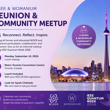 Cover Image for WISER/Womanium Meetup at IEEE Quantum 2026
