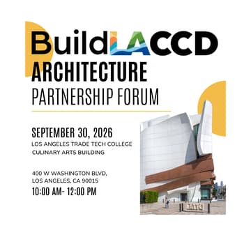 Cover Image for BuildLACCD Architecture Partnership Forum