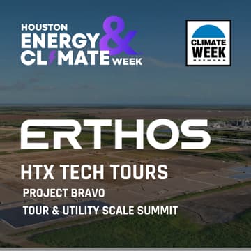 Cover Image for Houston Energy & Climate Week: Erthos Project Bravo Tour & Utility Scale Summit