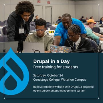 Cover Image for Drupal in a Day - Free training for students!