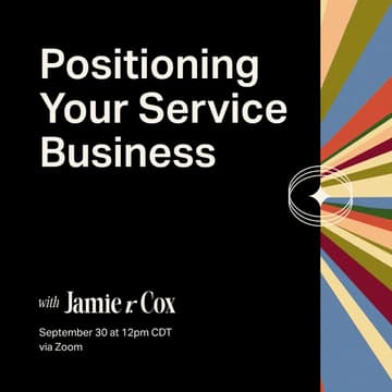 Cover Image for Positioning Your Service Business