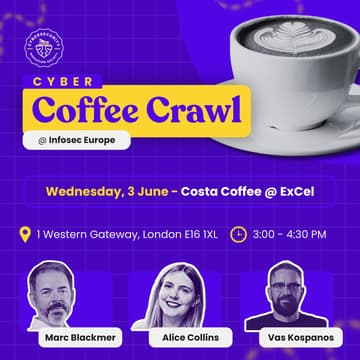 Cover Image for Cyber Coffee Crawl @ Infosec Europe - 3 June