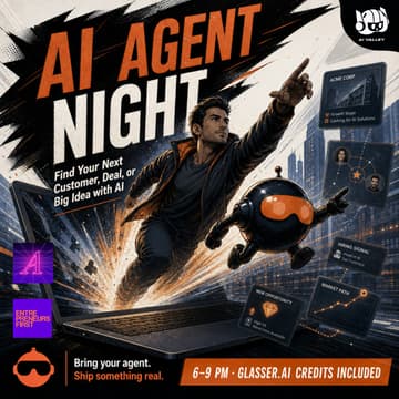 Cover Image for Find Your Next Customer, Deal, or Big Idea with AI | Glasser x Arcade.dev x AI Valley
