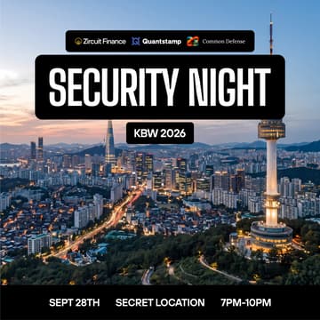Cover Image for Security Night with Zircuit Finance, Quantstamp, and Common Defense | KBW 2026