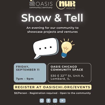 Cover Image for Oasis & Nur House Present: Show & Tell