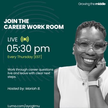 Cover Image for The Career Work Room ( Temporary Time Change)