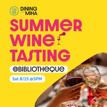 Cover Image for Summer Wine Tasting @Bibliotheque