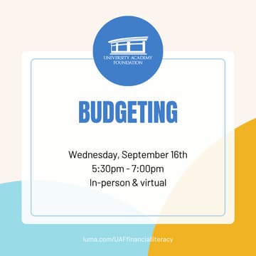 Cover Image for Financial Literacy Series: Budgeting