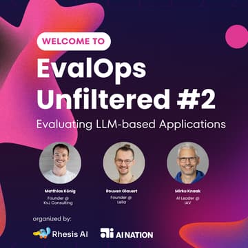 Cover Image for EvalOps unfiltered #2: Evaluating LLM-based applications