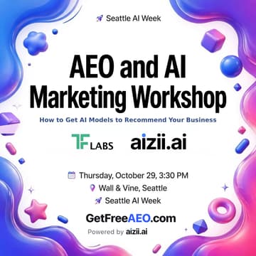 Cover Image for AEO and AI Marketing Workshop: How to Get AI Models to Recommend Your Business