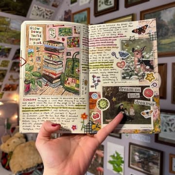 Cover Image for junk journaling w/ @writtenbybrinda & @nyccraftclub