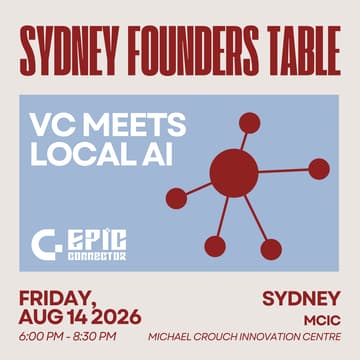 Cover Image for Sydney Founders Table: VC Meets Local AI