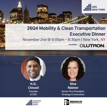Cover Image for 26Q4 New York Executive Dinner: Mobility & Clean Transportation