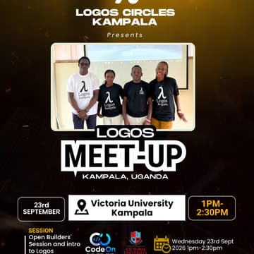 Cover Image for 🚀 LOGOS KAMPALA OPEN BUILDERS SESSION & INTRO TO LOGOS at VU.