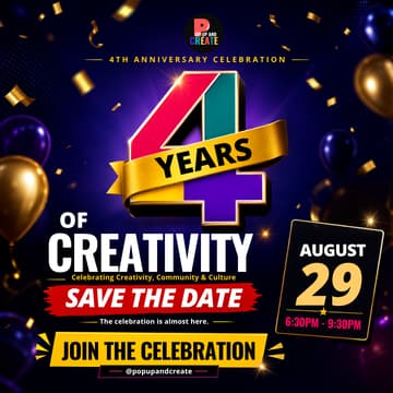Cover Image for 4 YEARS OF COMMUNITY & CREATIVITY🎉
