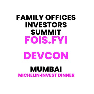 Cover Image for 🇮🇳🥂🥑Michelin* Invest Dinner🥂🕯Family Offices & Investors Summit 📍Mumbai #Devcon📍Nov 3, 6 PM 🇮🇳