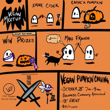 Cover Image for 2nd Annual Pumpkin Carving Social: YYC Vegan & Kind Fork Collab Event