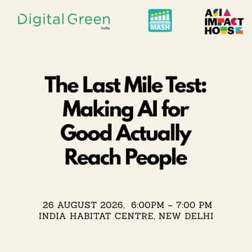 Cover Image for The Last Mile Test: Making AI for Good Actually Reach People