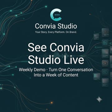 Cover Image for Convia live demo and Q&A
