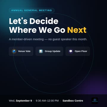 Cover Image for F4F: Annual General Meeting — Let's Decide Where We Go Next