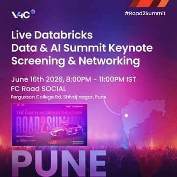 Cover Image for V4C Watch Party [Pune]: Databricks Data + AI Summit Keynote Livestream