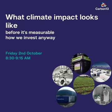 Cover Image for What climate impact looks like before it's measurable and how we invest anyway