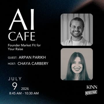 Cover Image for AI Cafe: Founder Market Fit for Your Raise