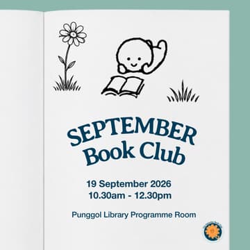 Cover Image for The Saturday Book Club Sept 2026 Session (Punggol)