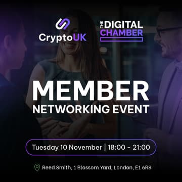 Cover Image for CryptoUK x The Digital Chamber: Member Networking Event