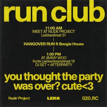 Cover Image for HANGOVER RUN — Nude Project × 020.RC