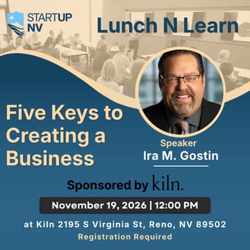 Cover Image for Reno Lunch N Learn | Five Keys to Creating a Business