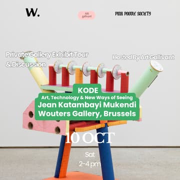 Cover Image for ✨ Brussels | Private Exhibition Tour, Wine & Discussion | Jean Katambayi Mukendi: KODE, Art, Technology & New Ways of Seeing