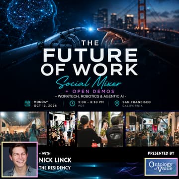 Cover Image for The Future of Work Social Mixer + Open Demos: Worktech, Robotics & Agentic AI