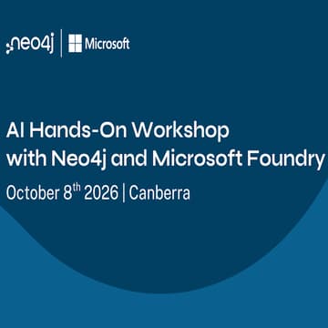 Cover Image for [Canberra] AI Workshop with Neo4j and Microsoft
