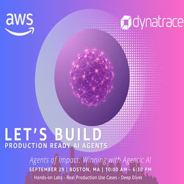 Cover Image for [Boston] AWS Agents of Impact with Dynatrace