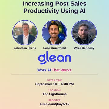 Cover Image for Nashville Customer Success Community: Increasing Post Sales Productivity Using AI