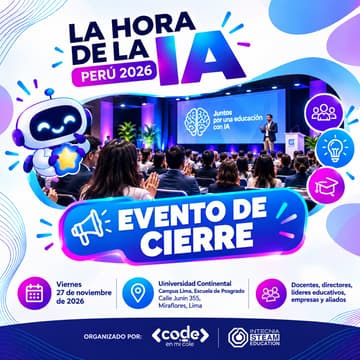 Cover Image for 🎉 La Hora de la IA Perú 2026 | Evento de Cierre