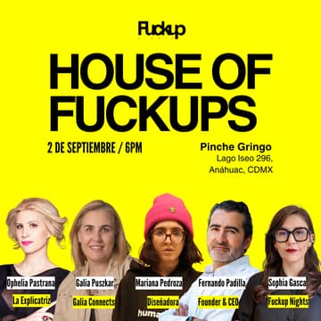 Cover Image for Fuckup Nights. House of Fuckups