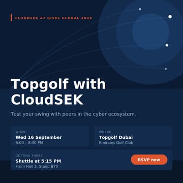 Cover Image for TopGolf with Cyber Leaders ft. CloudSEK