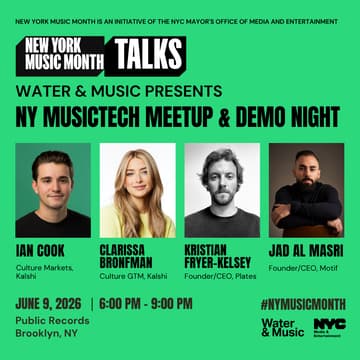 Cover Image for NY MusicTech Meetup & Demo Night — New York Music Month Edition