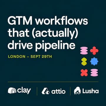 Cover Image for GTM workflows that (actually) drive pipeline