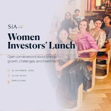 Cover Image for [Barcelona] Women Investors' Lunch by SIA - October 2026