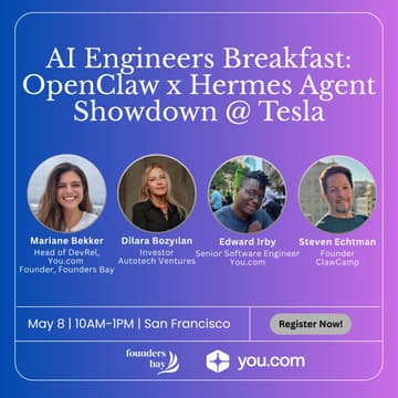 Cover Image for AI Engineers Breakfast: OpenClaw x Hermes Agent Showdown @ Tesla