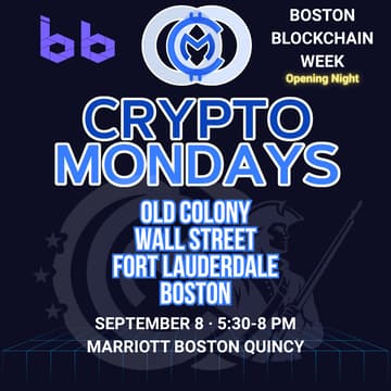 Cover Image for CryptoMondays x Boston Blockchain Week: Official Opening Night