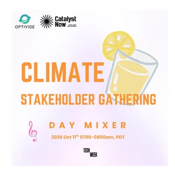 Cover Image for Climate Stakeholder Gathering: Tech Week