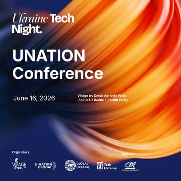 Cover Image for The Ukraine Tech Night: U-Nation Conference. Innovations to Rebuild Ukraine