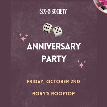 Cover Image for Six-5 Rooftop Anniversary Party