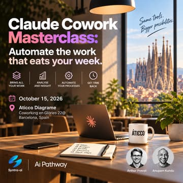 Cover Image for Claude Cowork Masterclass: Automate the work that eats your week.