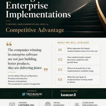Cover Image for Scaling Enterprise Implementations: Turning Implementation into a Competitive Advantage