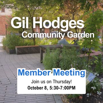 Cover Image for Gil Hodges Garden Member Meeting